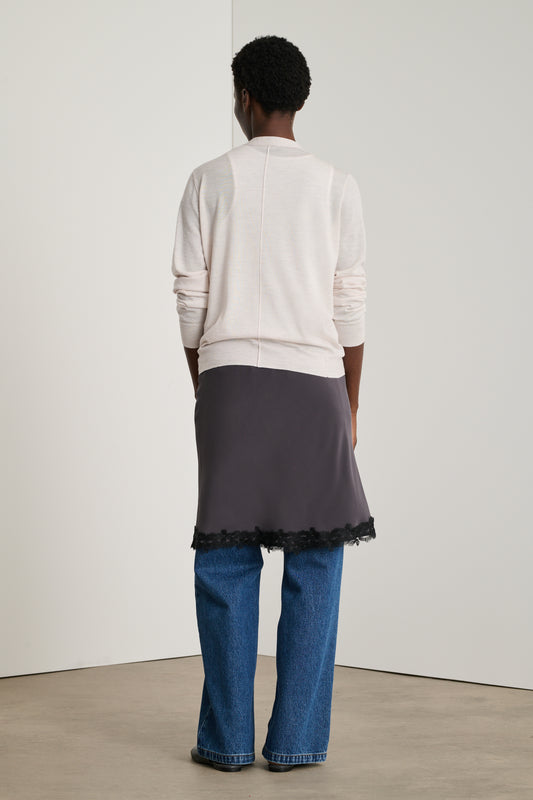 Alyssa Cardigan - Off-White - Wool - Women