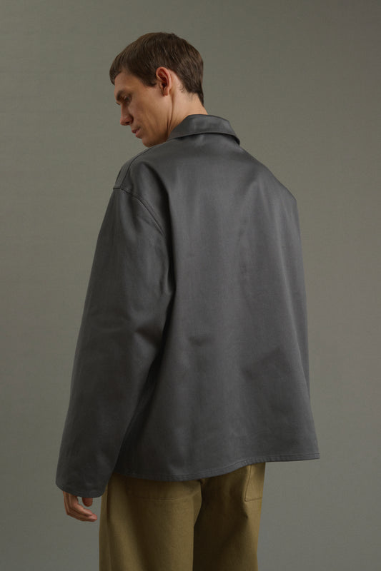 Pierre smock - Dark Grey - Cotton - Men