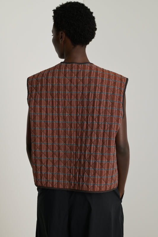 Anemone Jacket - Brown/Black - Cotton - Women