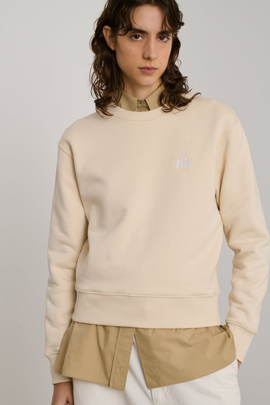 Donatien Sweatshirt - Cream - Cotton - Women