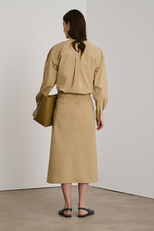 Jupe Dolce - Beige Foncé - Coton - Femme