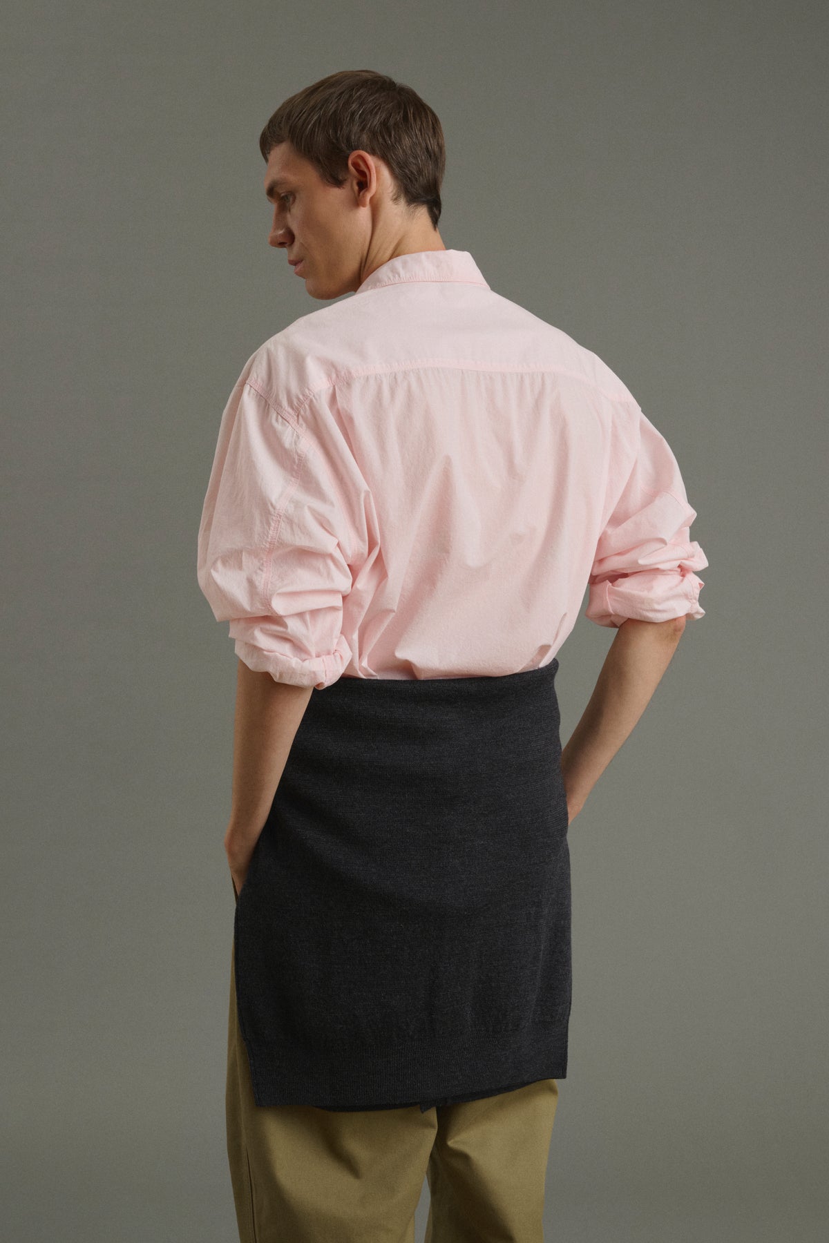 Shirt Isaac - Pale Pink - Cotton - Men vue 2