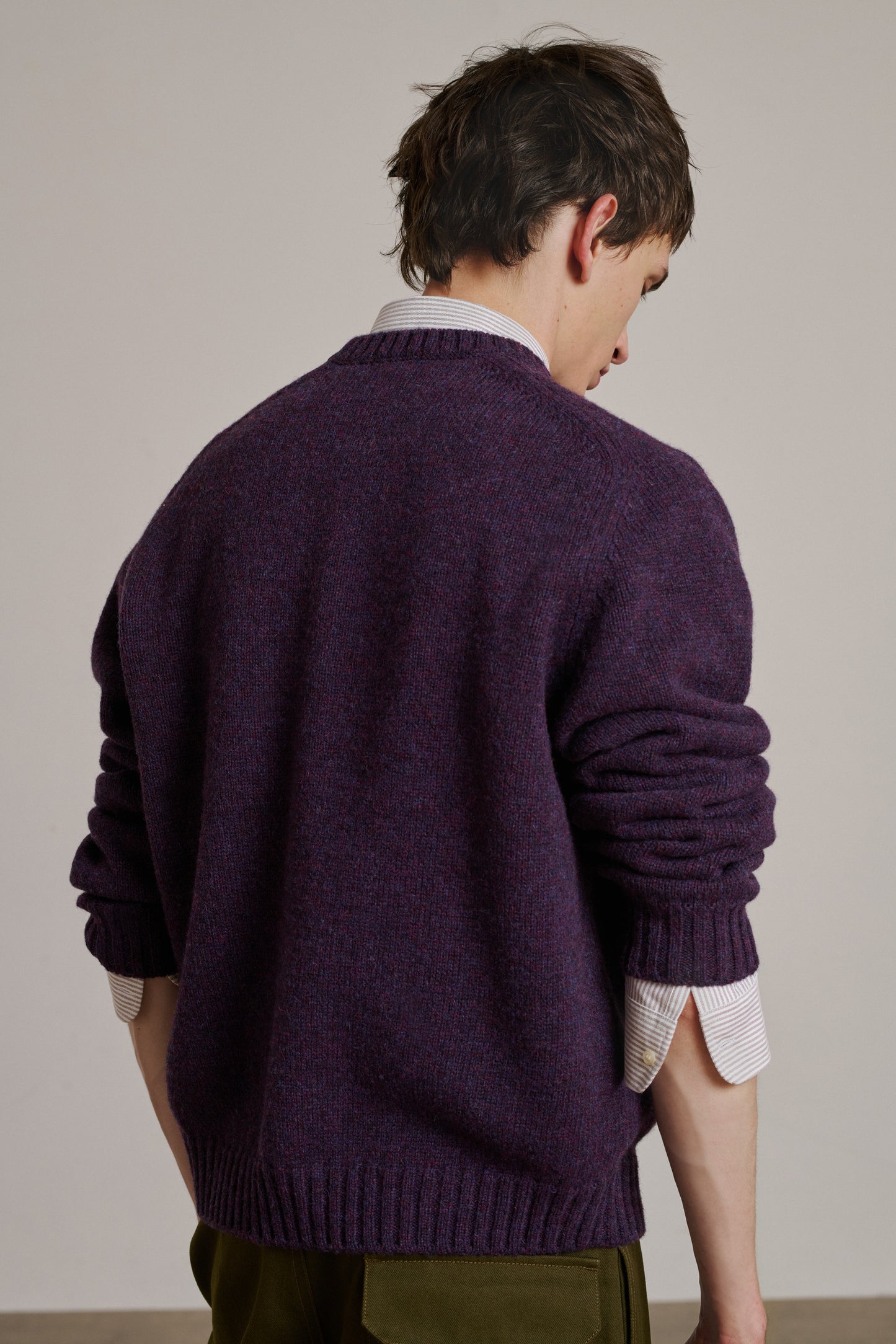 Pull Isamu - Violet - Laine - Homme