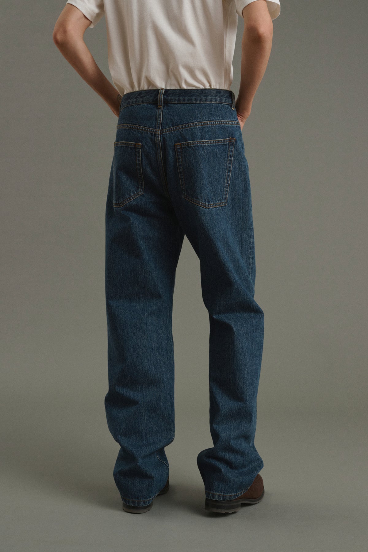 Jean Tom - Faded Blue Denim - Cotton - Men vue 4