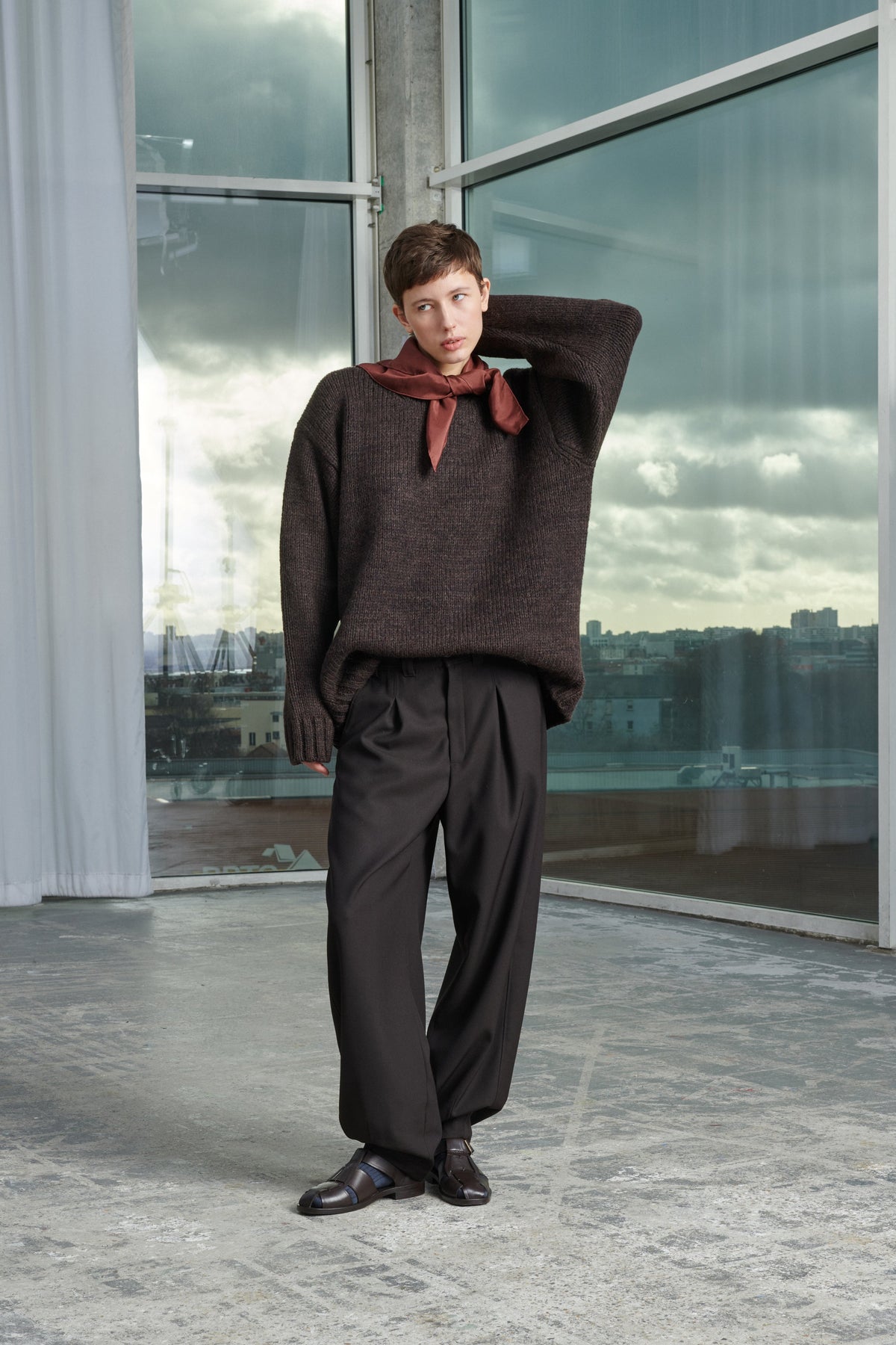 TROUSERS TIMON CHARCOAL vue 1