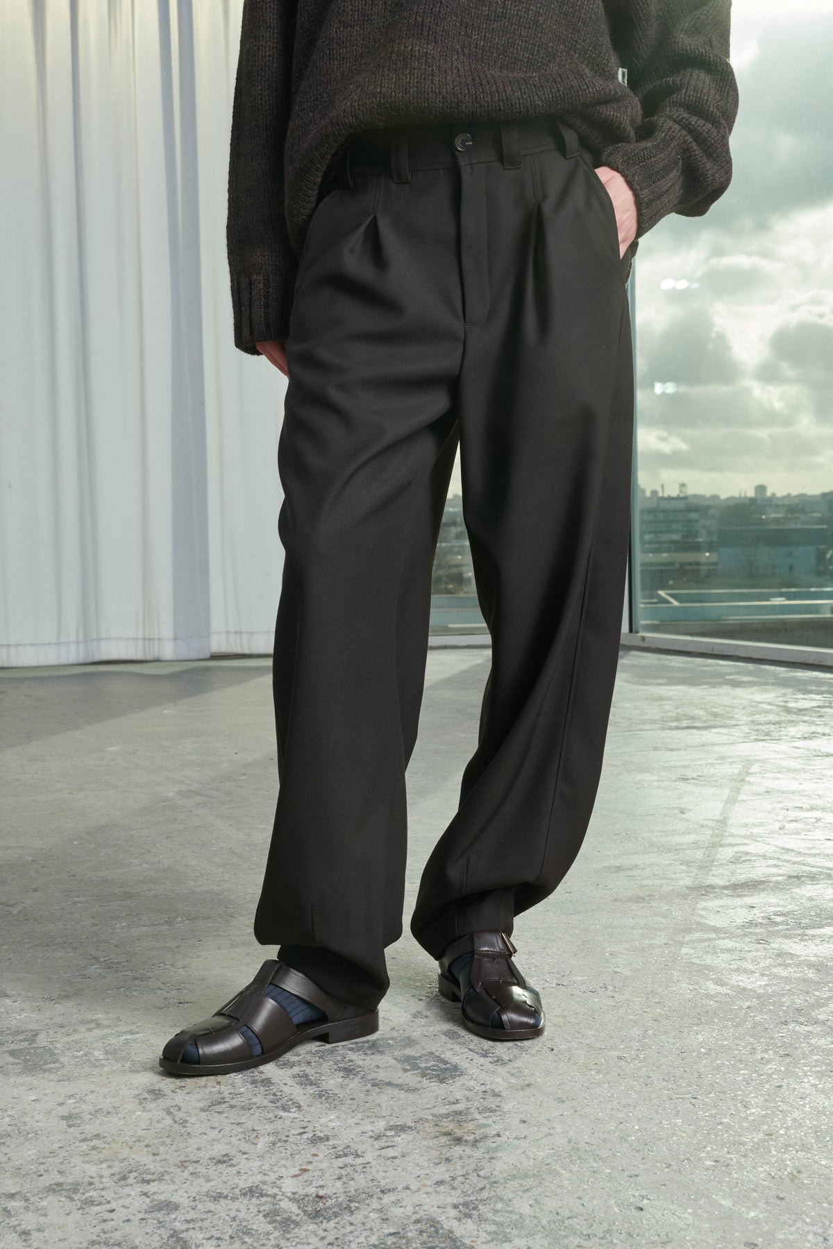 TROUSERS TIMON CHARCOAL vue 2