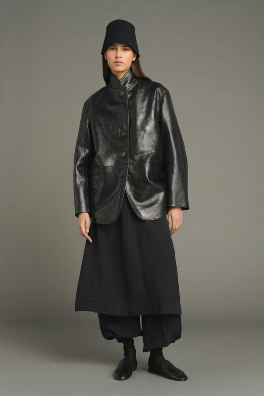 Luciano jacket - Black - Leather - Women