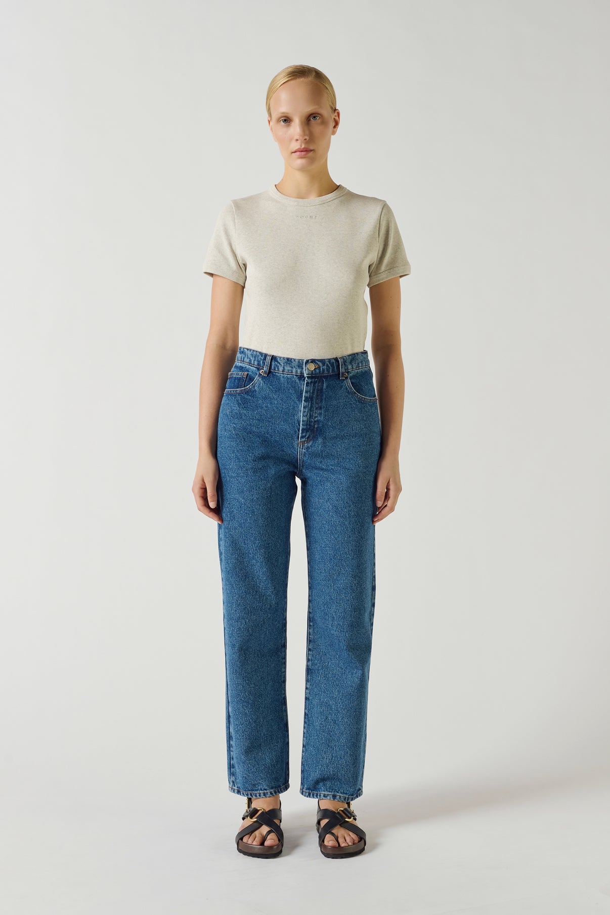 Jean Barnabe - Bleu - Denim - Femme vue 1