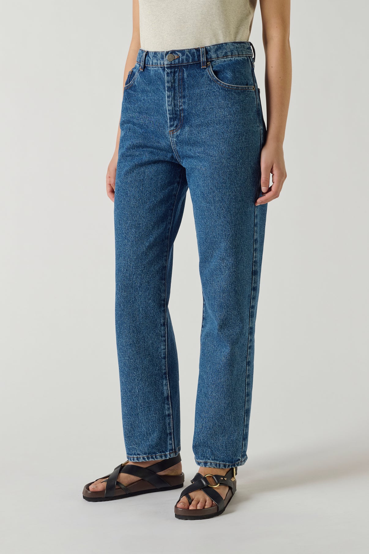 Jean Barnabe - Bleu - Denim - Femme vue 3