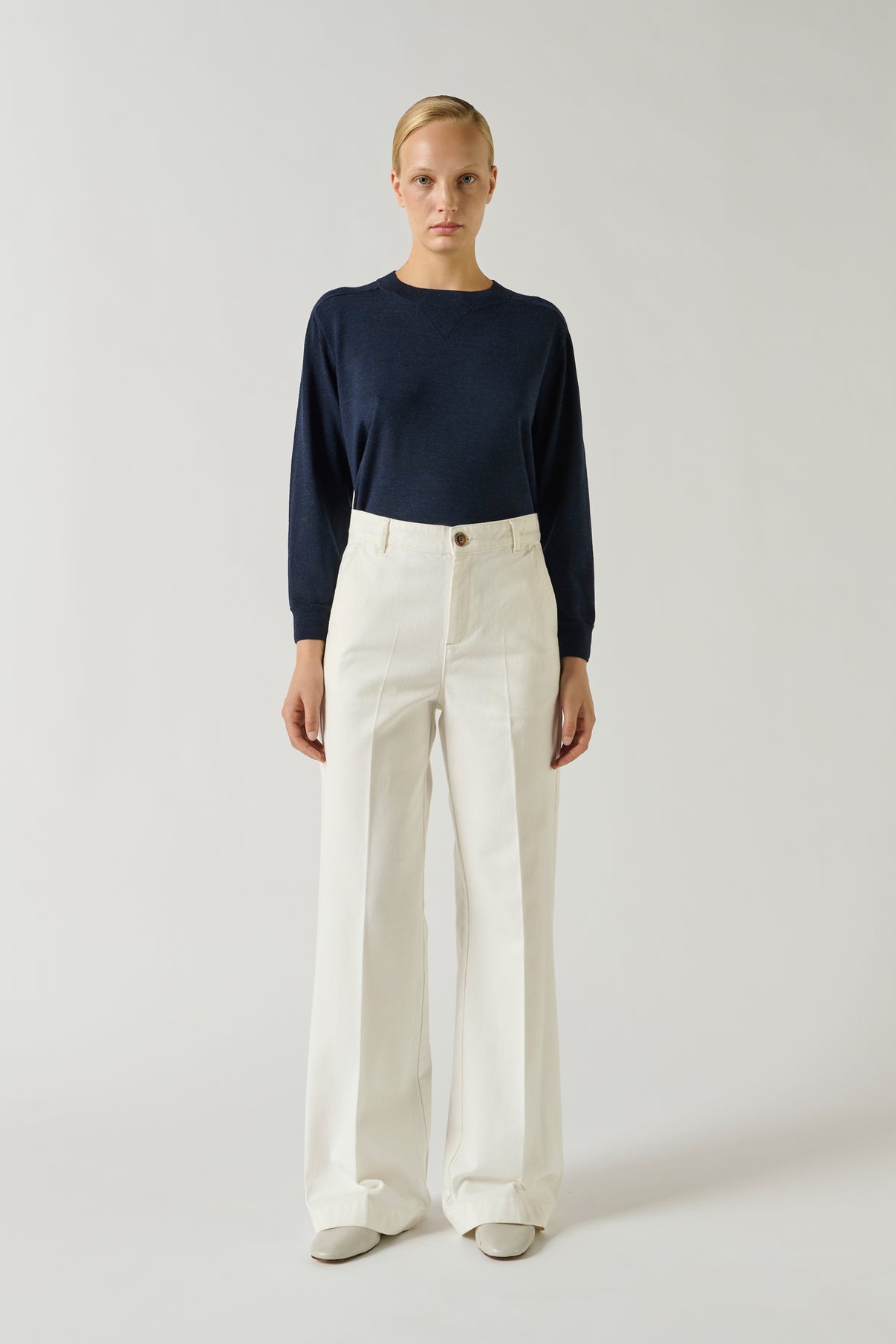 Jean California - Craie - Coton - Femme vue 1