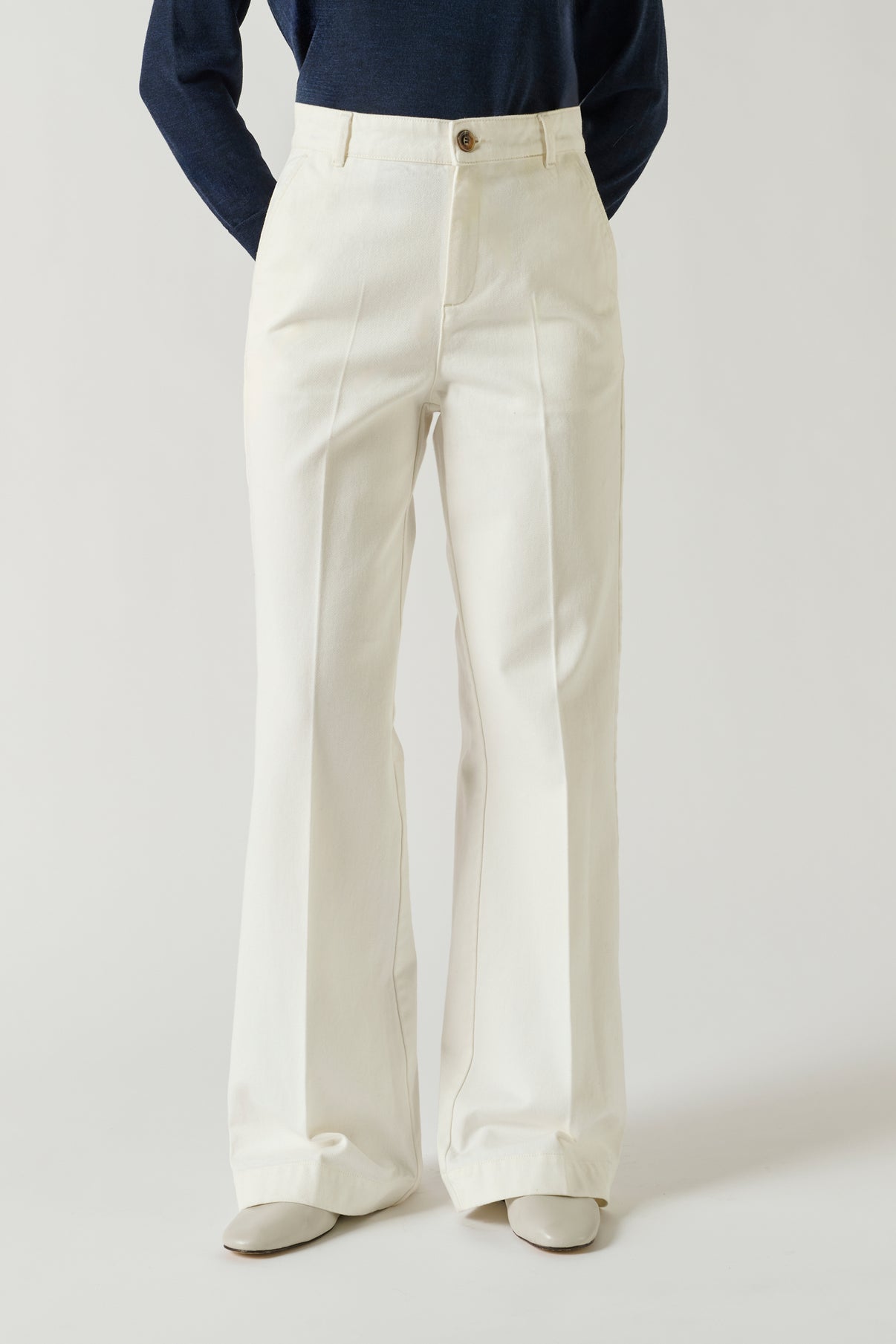 Jean California - Craie - Coton - Femme vue 3