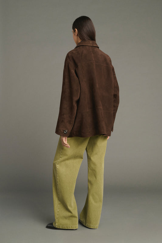 Vincenzo jacket - Ebony - Leather - Women