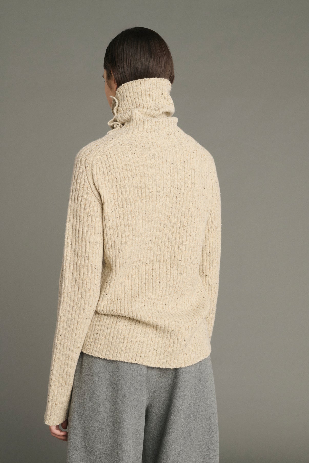 Joey pullover - Light Beige - Wool - Women vue 4