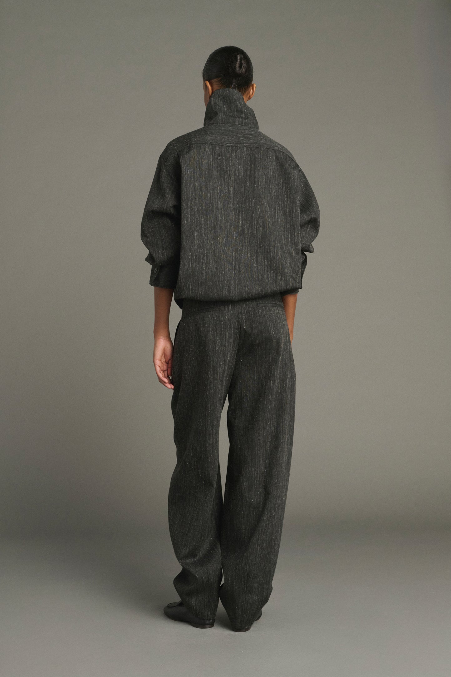 Baptiste Trousers - Anthracite Grey - Wool - Women