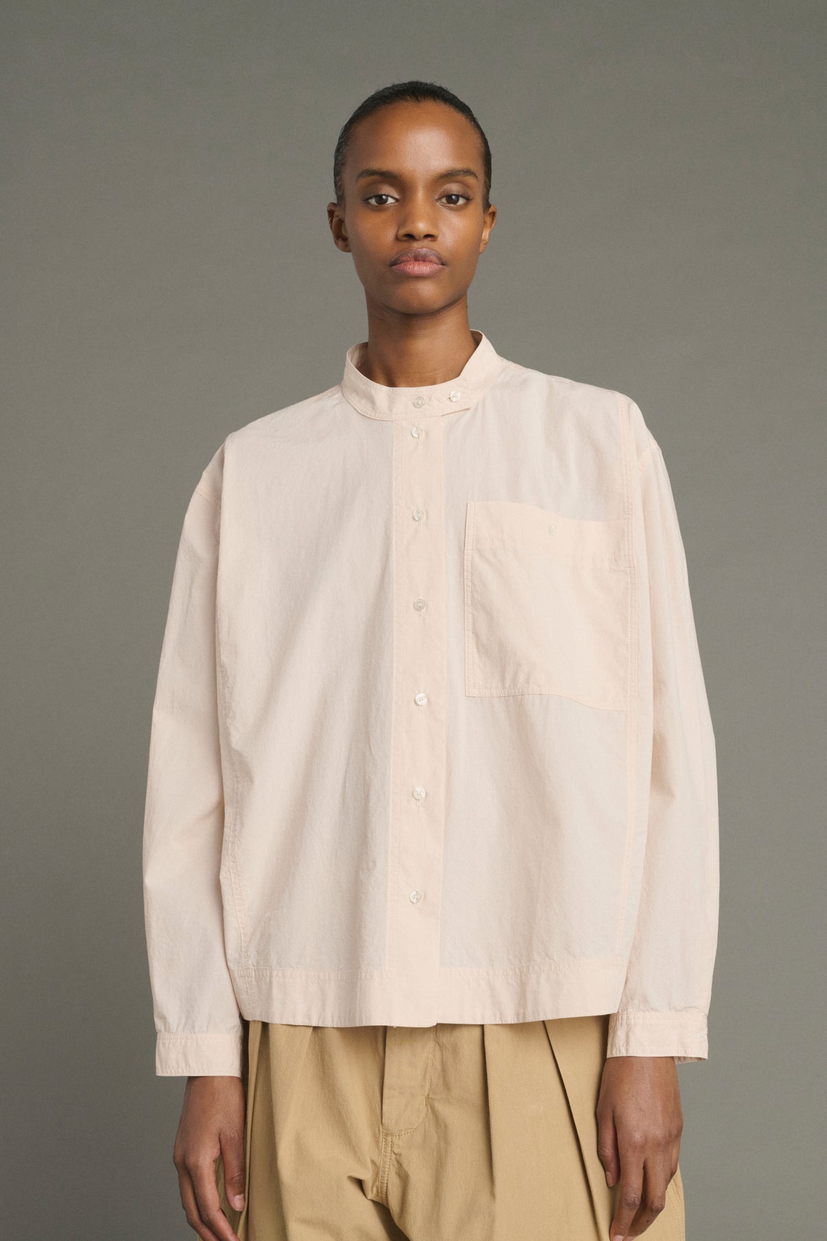 Chypre shirt - Powdery Beige - Cotton - Women vue 1