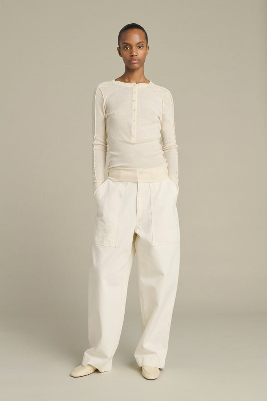 Laos T-Shirt - Ecru - Wool - Women