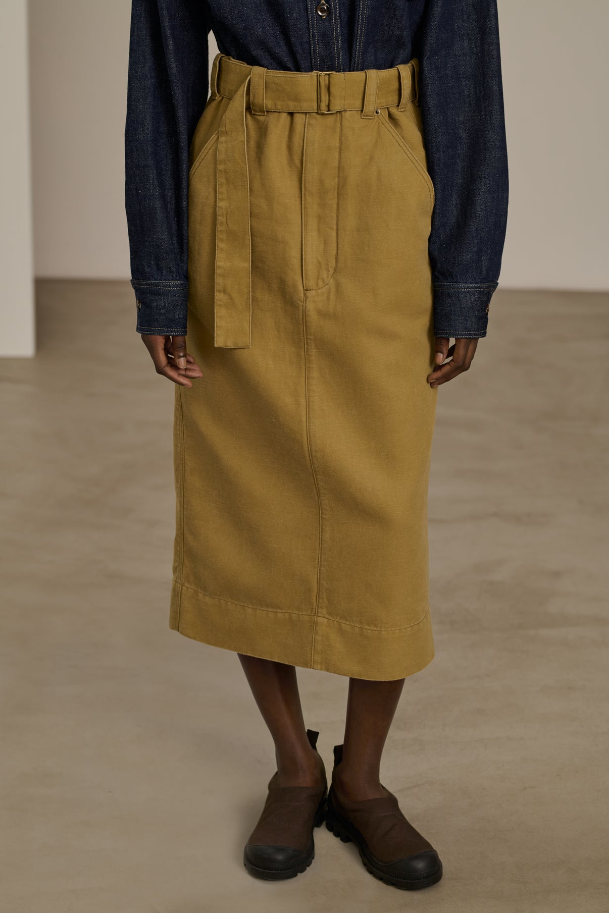 Jupe Clara - Beige - Coton - Femme vue 2