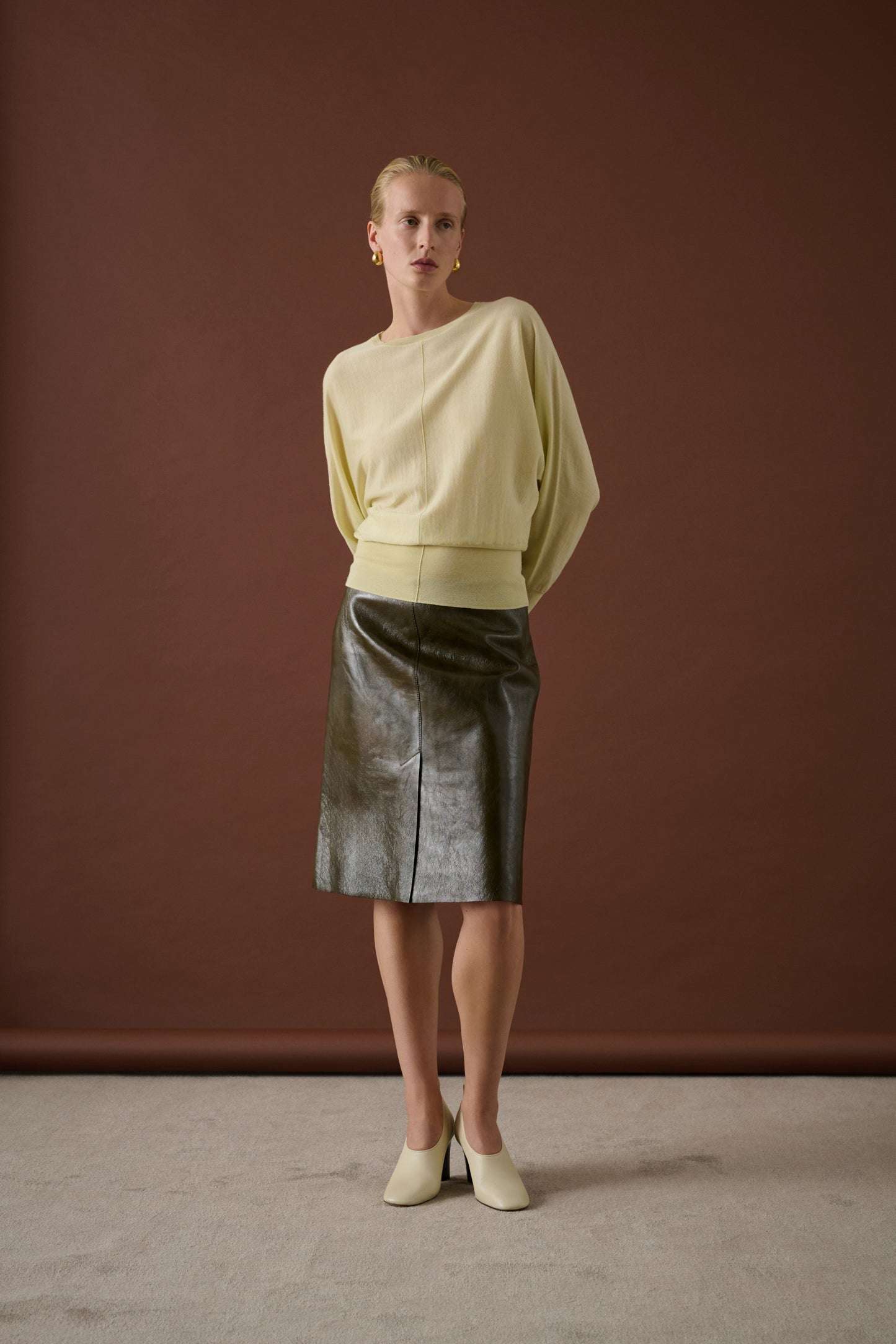 Escarpins Thea - Ivoire - Cuir - Femme