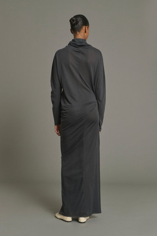 Lola Dress - Anthracite Grey - Cotton - Women
