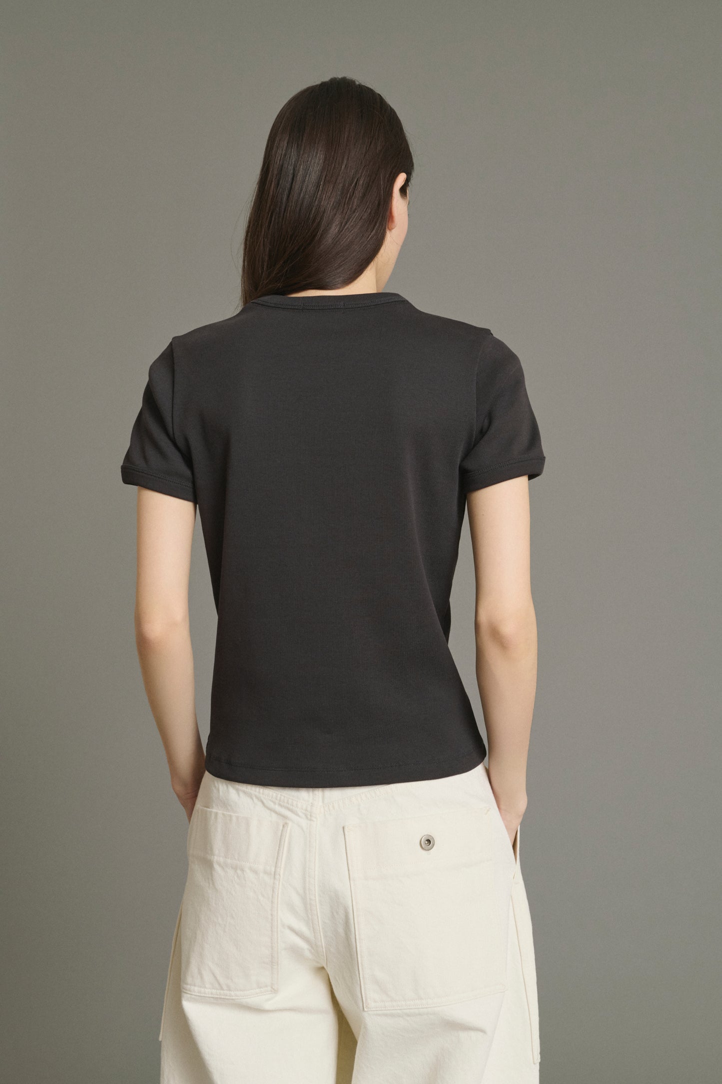 Aristide t-shirt - Charcoal - Cotton - Women
