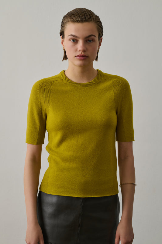 Pull Galanga - Moutarde - Cachemire - Femme