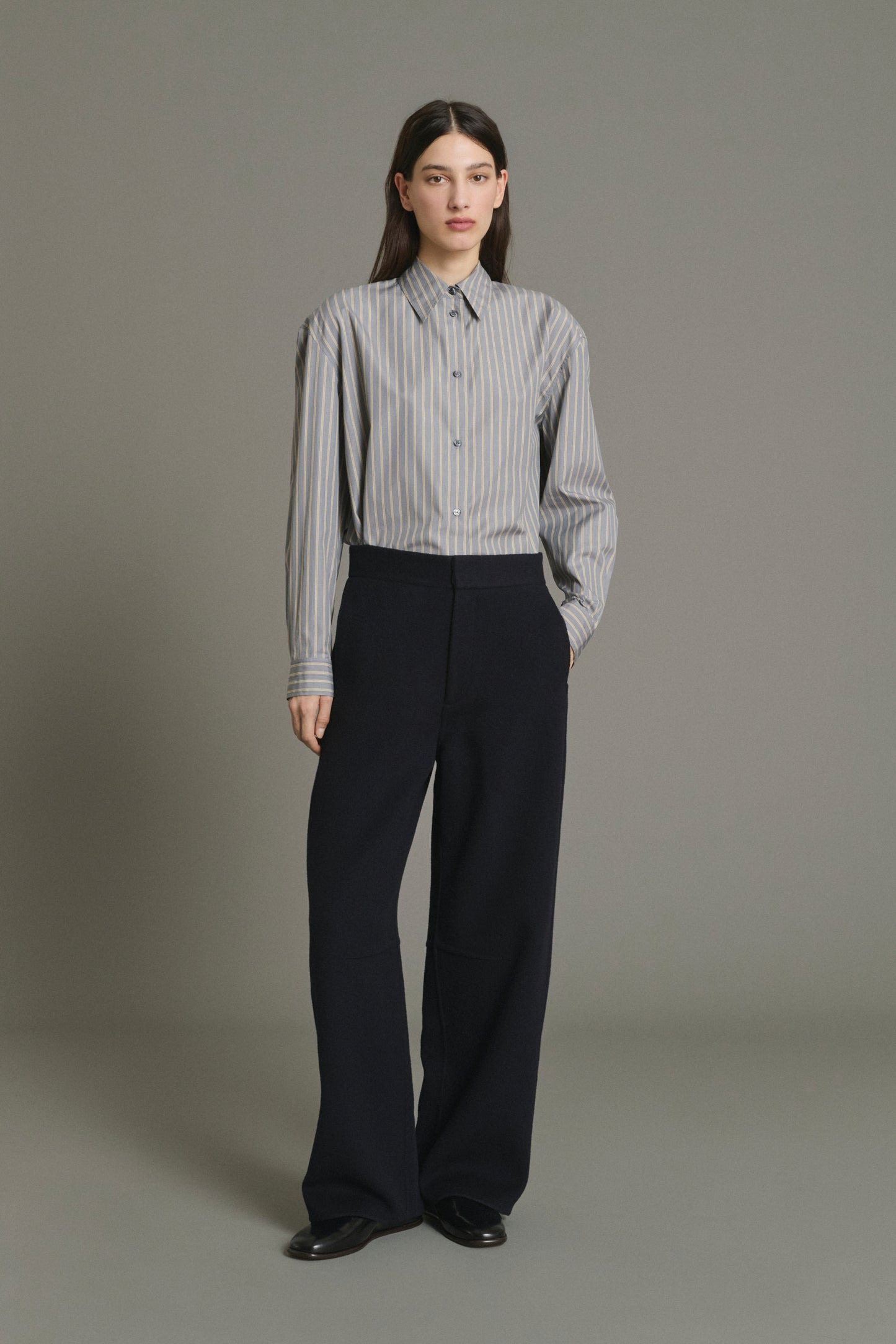 Hawk Trousers - Deep Navy - Wool - Women