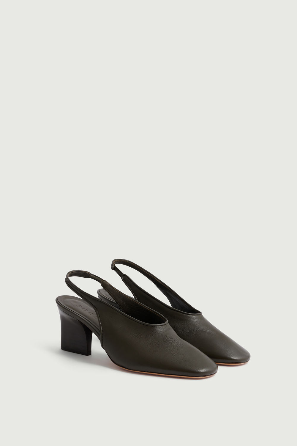 Slingbacks Joan - Terre D'Ombre - Cuir - Femme vue 2