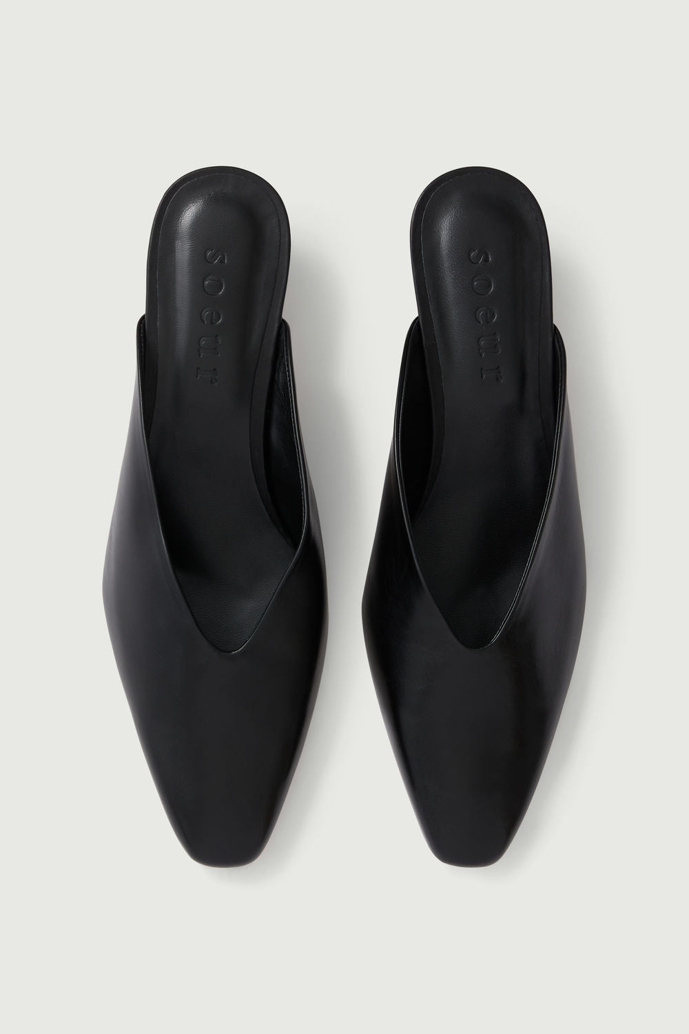 Mules Amalie - Noir - Cuir - Femme vue 6
