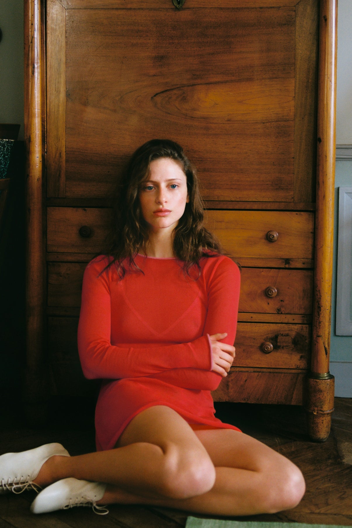 Irene mini orange-red knit dress Soeur & TL180 - Soeur vue 6