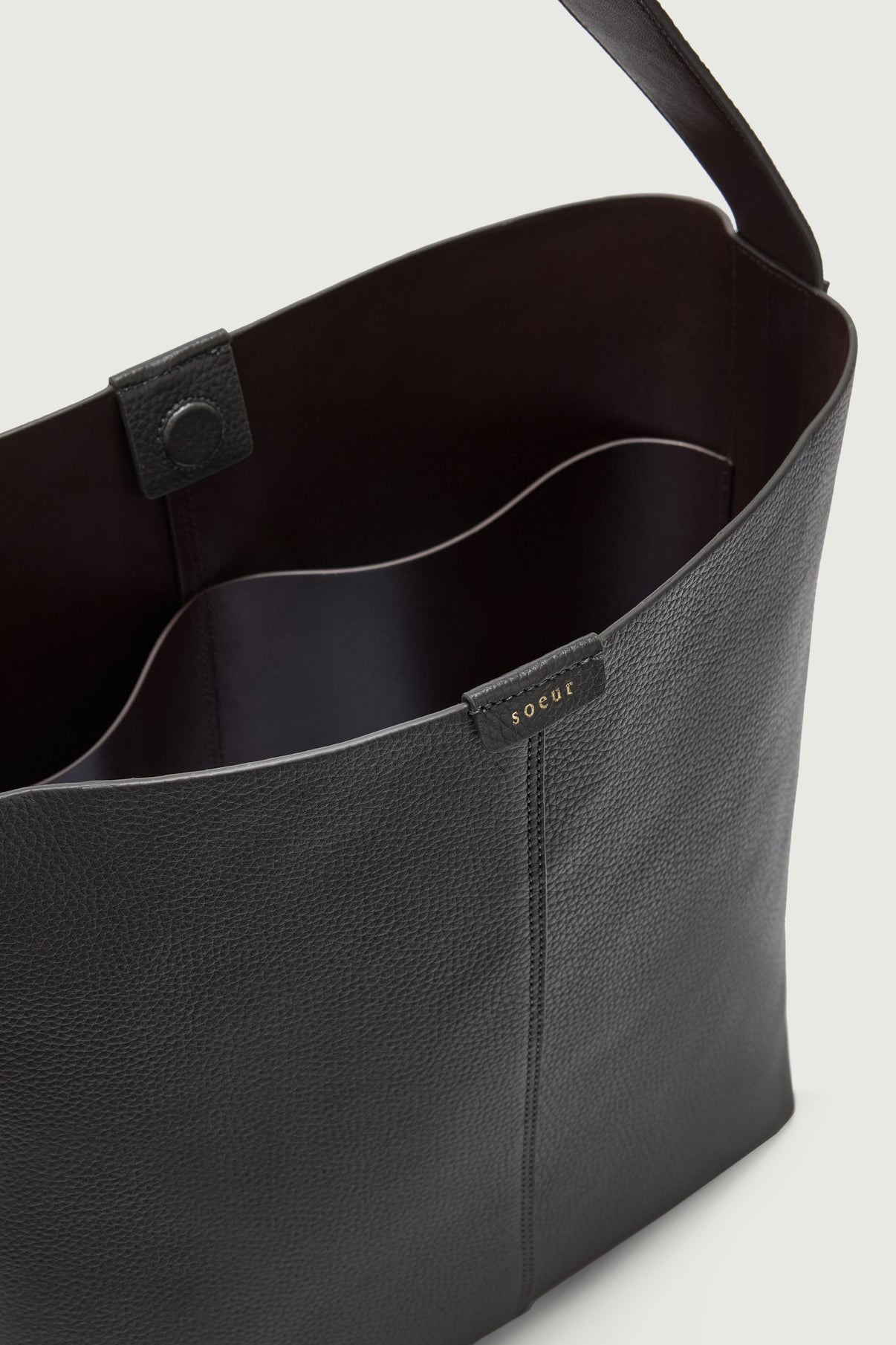 Saudade bag – Steel – Leather – Women vue 4